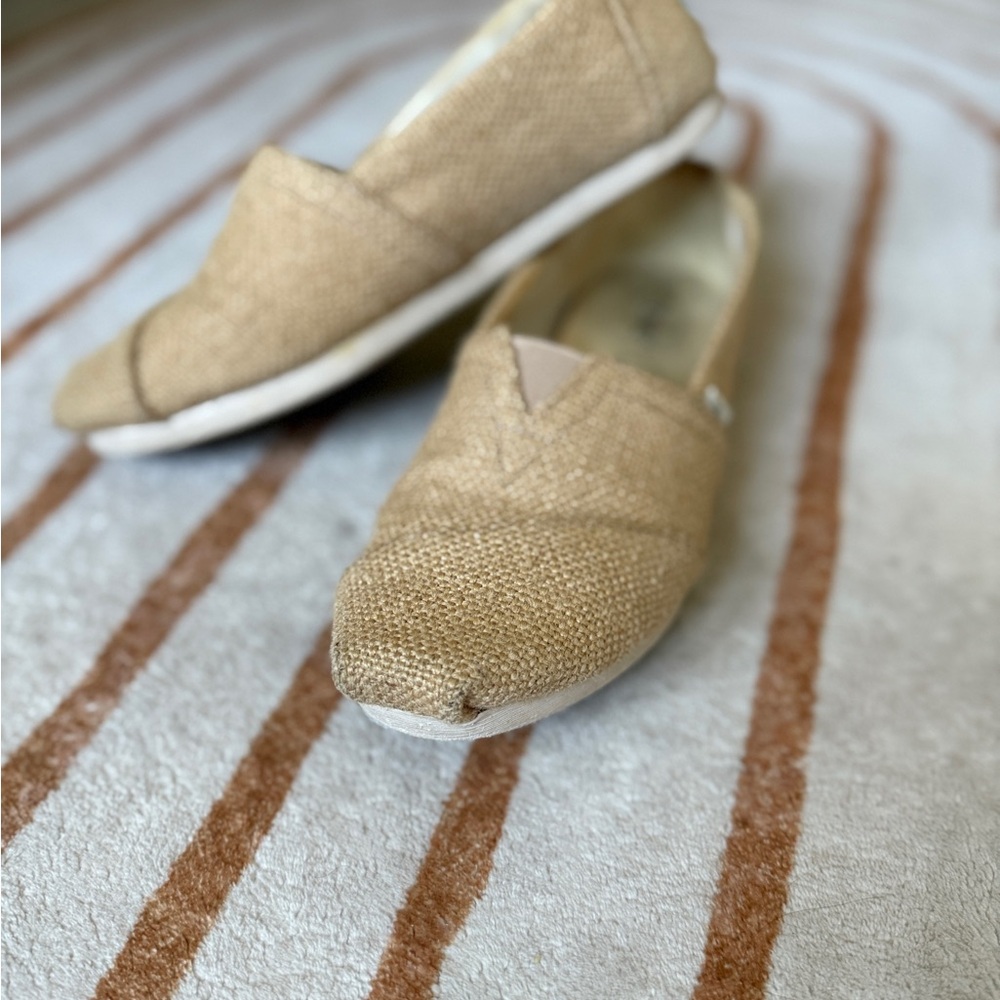Toms Burlap Slip-On Loafers